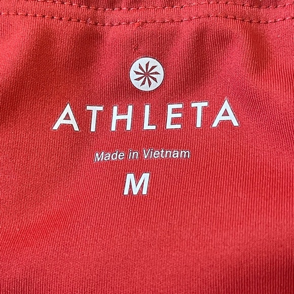 Athleta Leggings Sz M Mesh Hem Back Pocket Athletic high rise - Picture 4 of 6